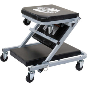 Pro-LifT folded Z seat front view showing compact form and easy storage benefit
