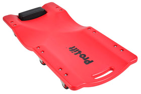 Pro-LifT creeper front view showing blow-molded HDPE body and easy carry handle for portability
