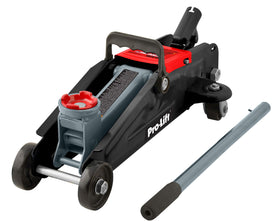Pro-LifT jack in use under a car demonstrating stable lift and positioning benefit