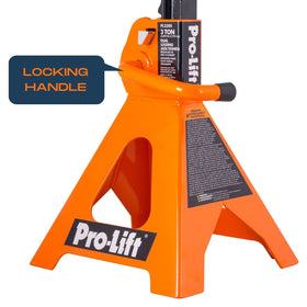 Pro-LifT PL3300 stand placed under an SUV in garage showing safe working clearance