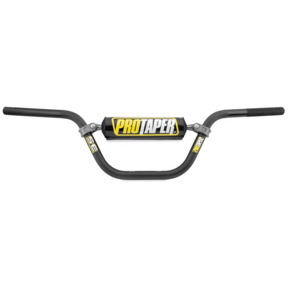 Pro Taper SE handlebar front view showing durable platinum grey finish and enhanced control