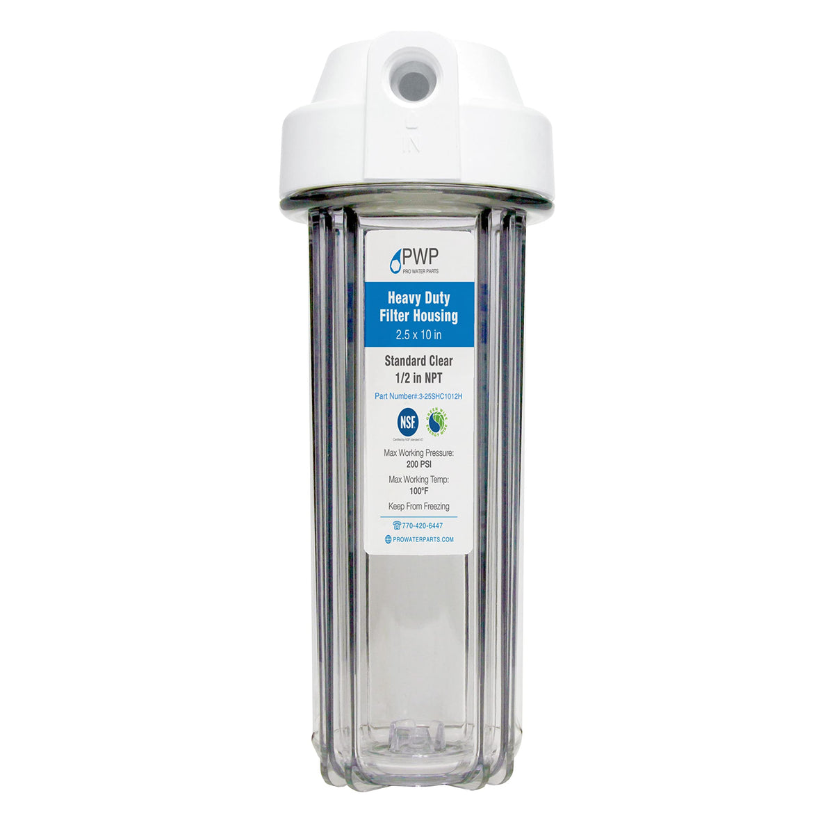 Pro Water Parts activated carbon filter close-up illustrating media texture for improved taste