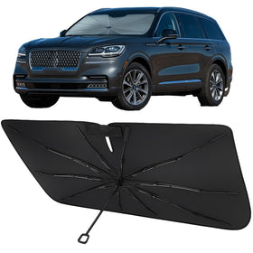 Proadsy front packaging showing custom-fit Aviator sun shade protecting cabin