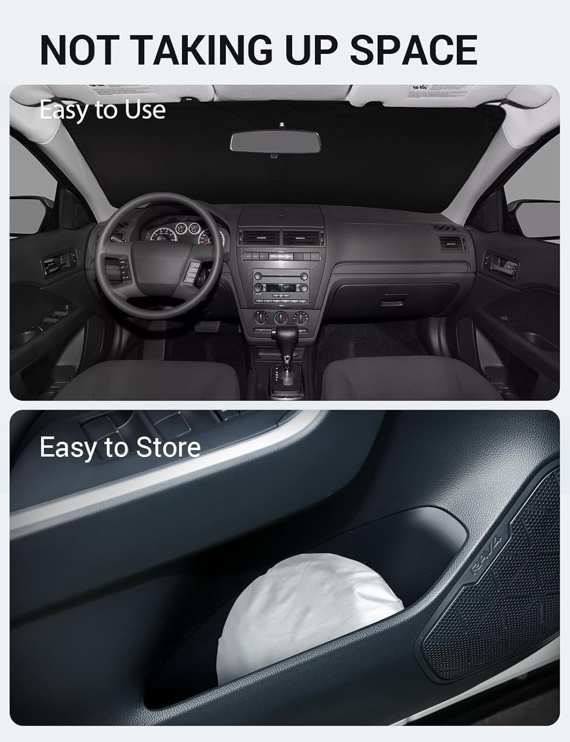 Proadsy covering Fusion windshield demonstrating full coverage
