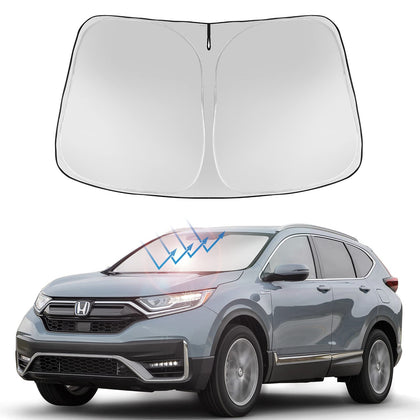Proadsy front view installed on CRV windshield reducing glare