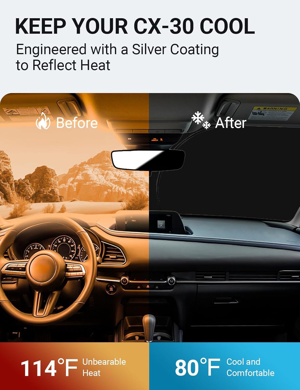 Proadsy close-up of reflective 240T fabric showing glare reduction benefit