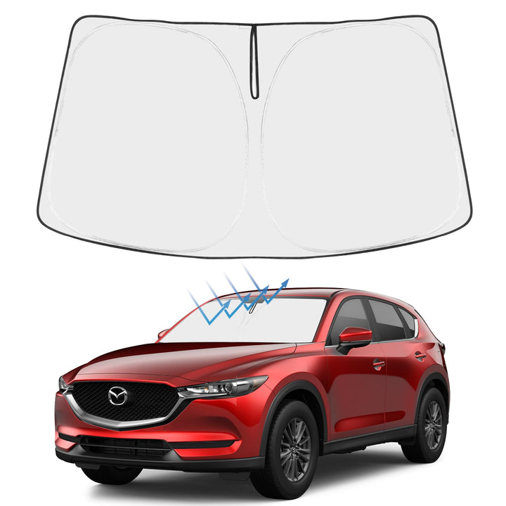 Proadsy front packaging showing Mazda CX-30 custom shape and quick benefits