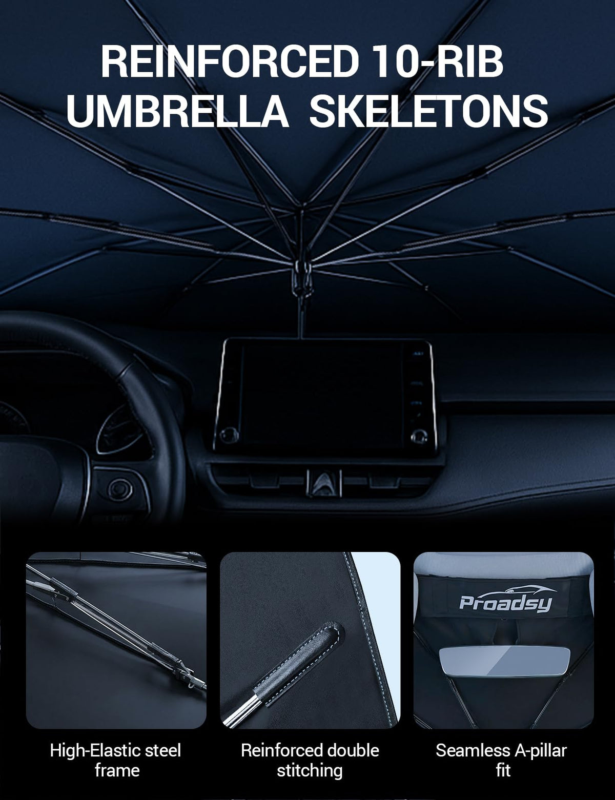 Proadsy installed in a Mazda CX-5 interior demonstrating no gaps and mirror alignment