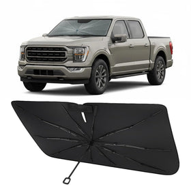 Proadsy front fit on Ford F-150 windshield showing full coverage benefit