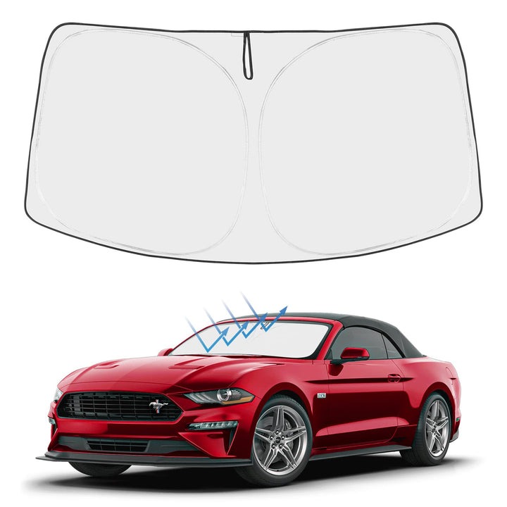 Proadsy front packaging showing custom Mustang fit and easy setup benefit