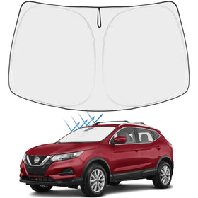 Proadsy front view showing custom-fit for Nissan Rogue and maximum coverage benefit