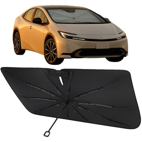 Proadsy front view installed on Prius showing precise fit and heat reduction