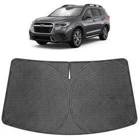 Proadsy front view on Subaru Ascent showing full windshield coverage and privacy