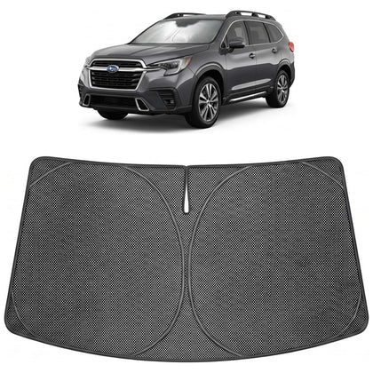 Proadsy front view on Subaru Ascent showing full windshield coverage and privacy