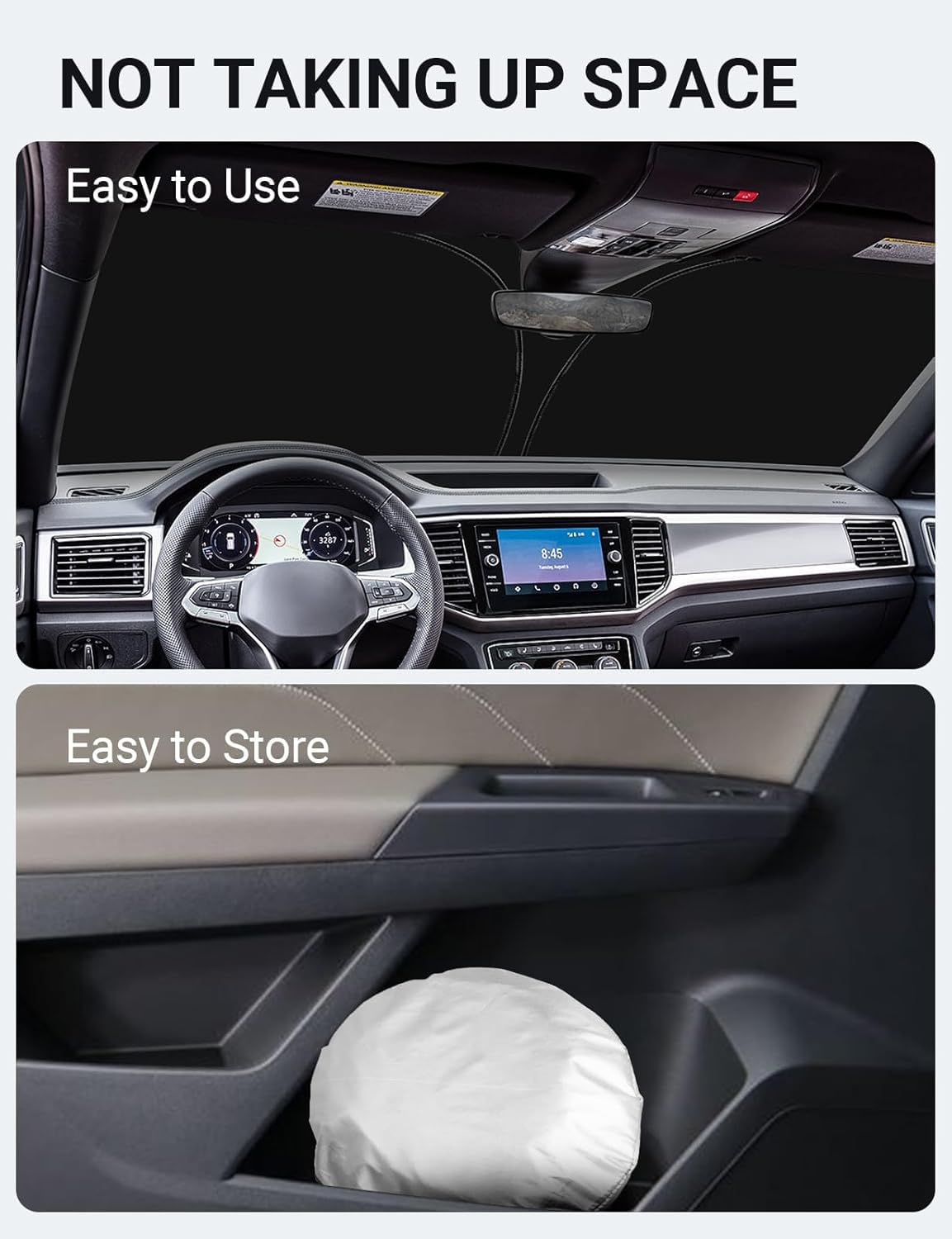 Proadsy lifestyle shot in parked Atlas demonstrates cooler, protected interior