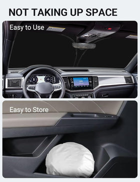 Proadsy lifestyle shot in parked Atlas demonstrates cooler, protected interior