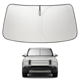 Proadsy front packaging showing custom fit for Rivian R1S and clear benefit