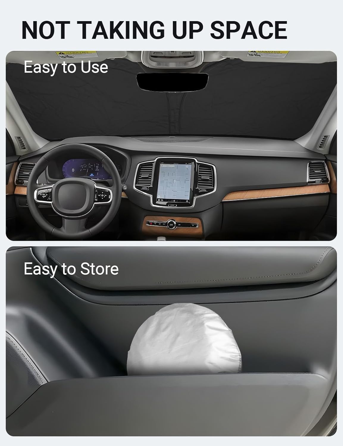 Proadsy clearance around mirror and sensor showing compatibility and safe fit benefit