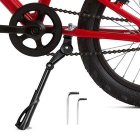 Probox kickstand front view showing sturdy stance and easy parking benefit