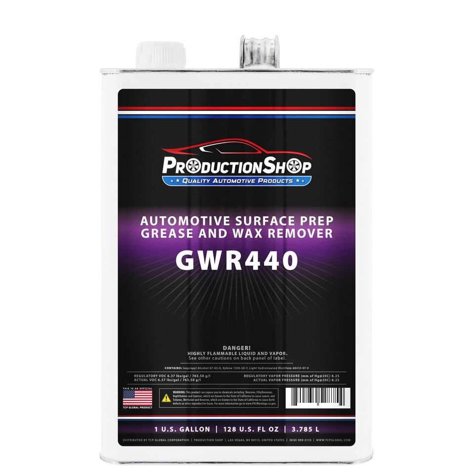 ProductionShop GWR440 front can showing label and one-gallon size for easy selection