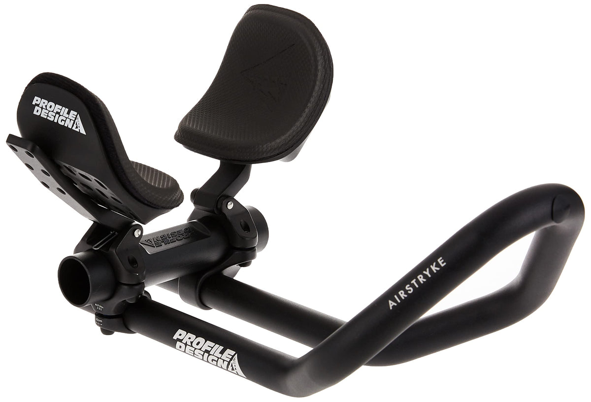 Profile Design Airstryke V2 close-up of flip-up armrest bracket for unobstructed bars