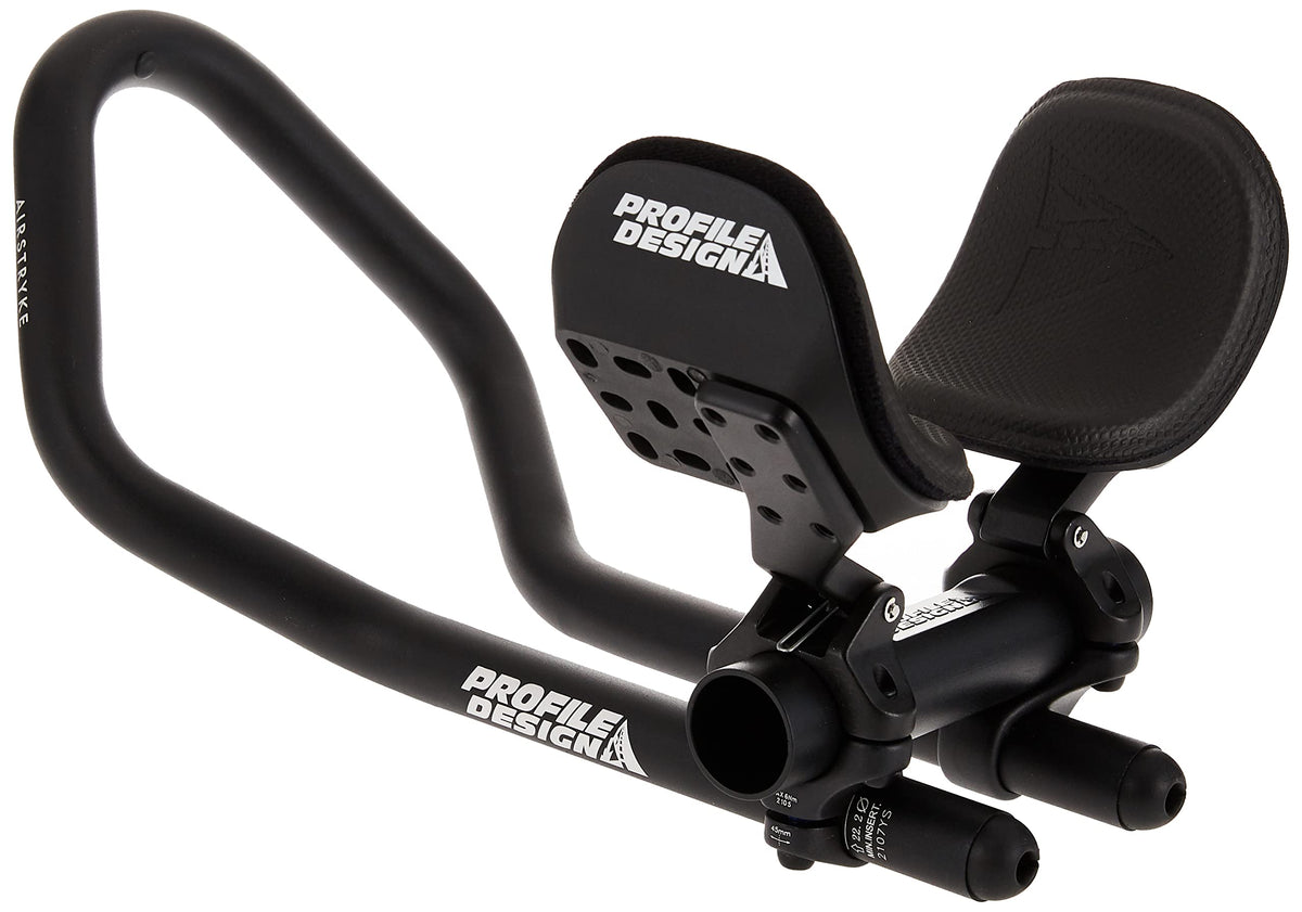 Profile Design Airstryke V2 front view showing clamp and extensions for quick fit