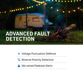 Progressive Industries mounted at RV inlet showing real-world installation and peace of mind