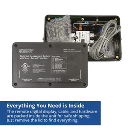 Progressive Industries weatherproof housing detail illustrating durable outdoor protection
