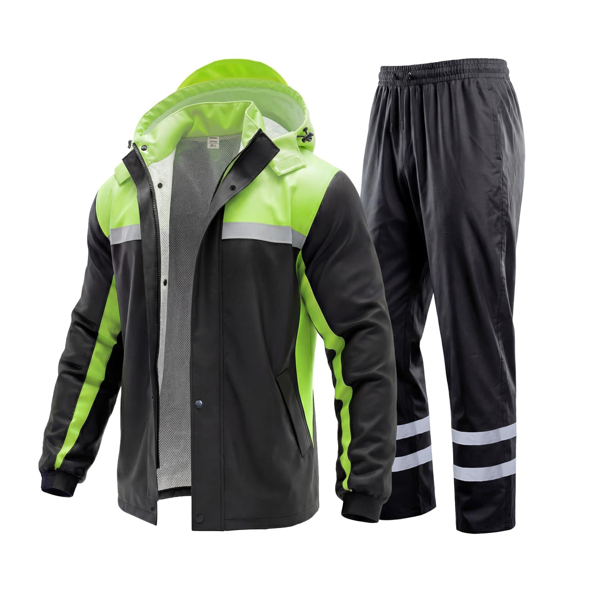 ProHydra front view of jacket and pants showing full waterproof coverage and fit