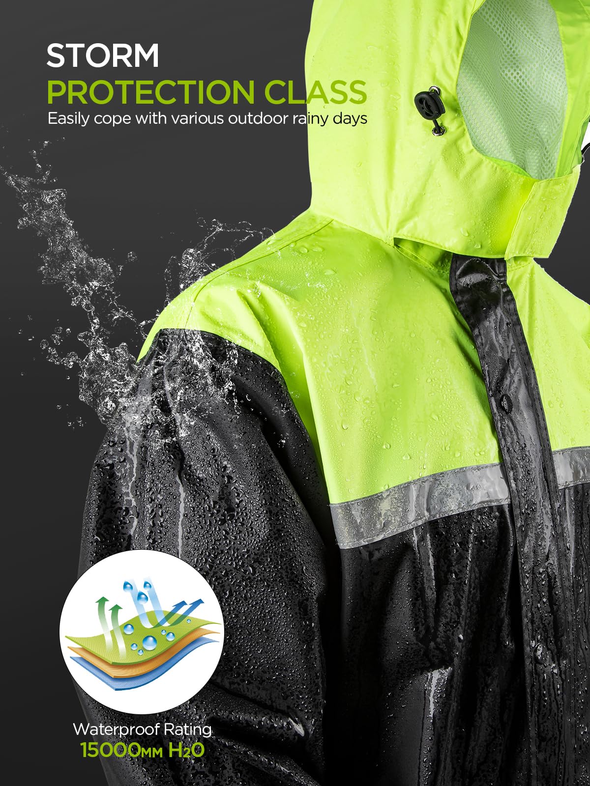 ProHydra reflective stripes front and back improving night visibility