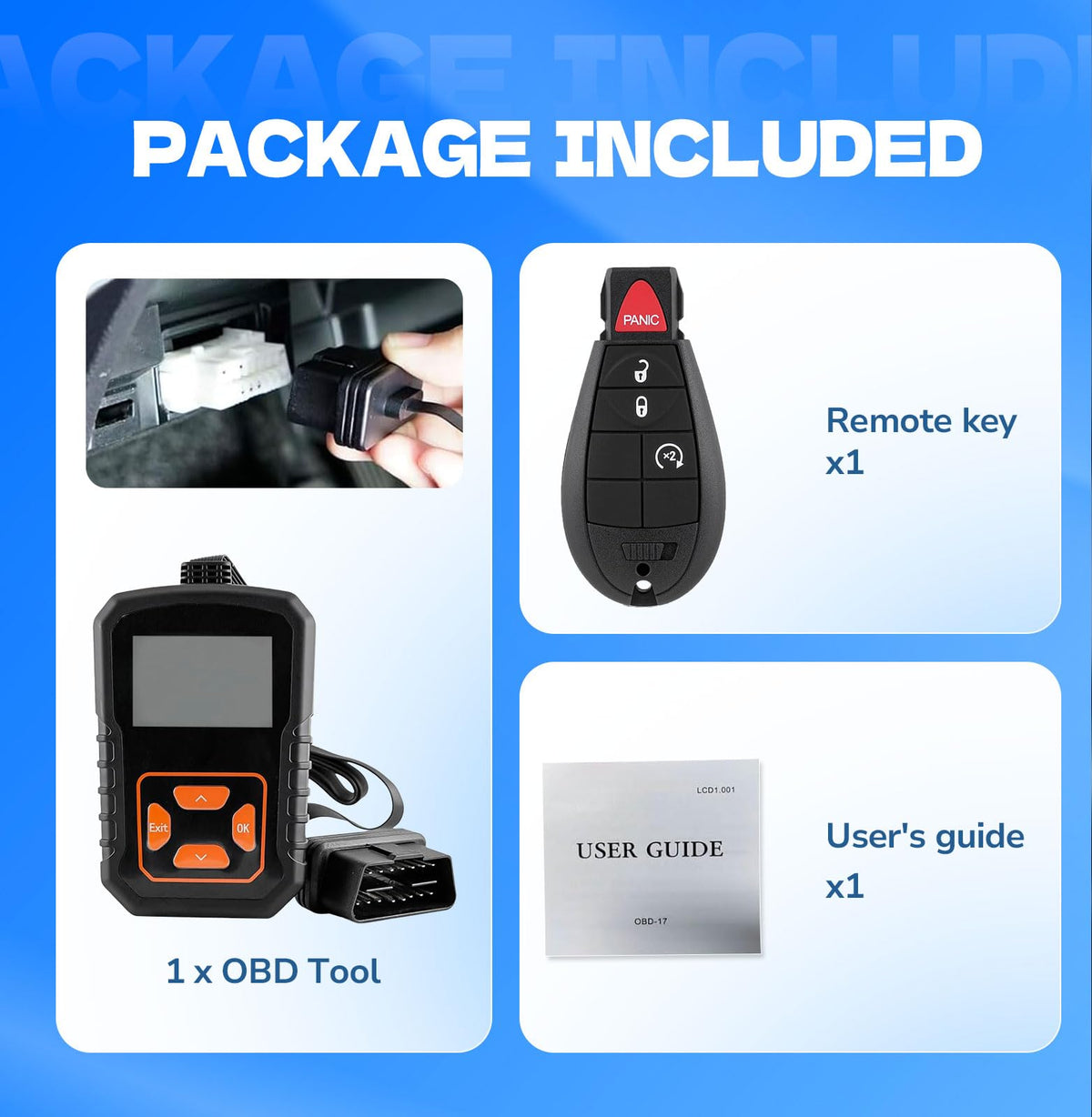 prokeyls in use plugged into vehicle obd port for fast programming