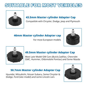 Prokomon four adapter caps displayed for broad vehicle compatibility
