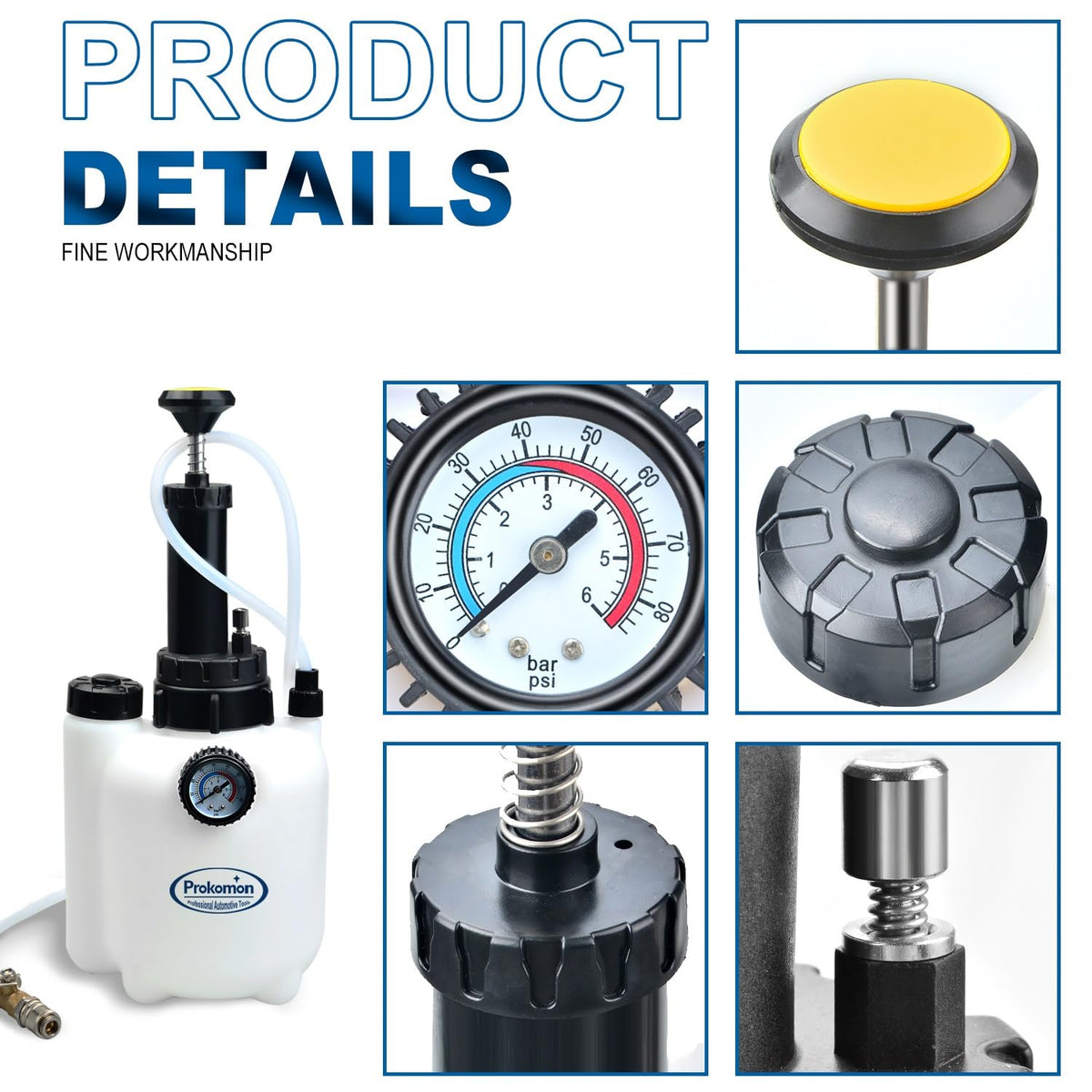 Prokomon pressure release cap detail for safe depressurizing and leak prevention