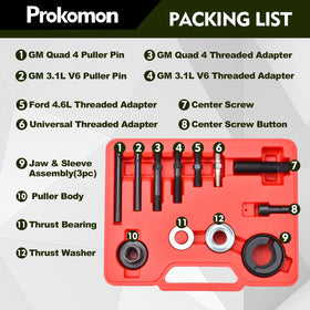 Prokomon closeup of threaded forcing screw demonstrating durable strength