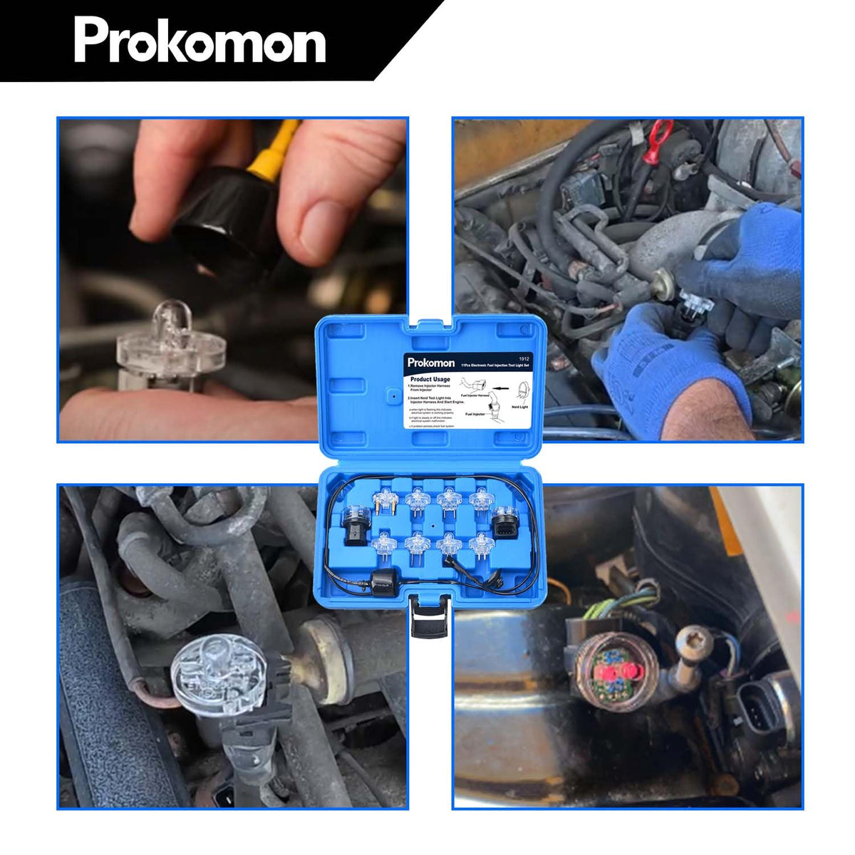 Prokomon components arranged on workbench showing organized readiness