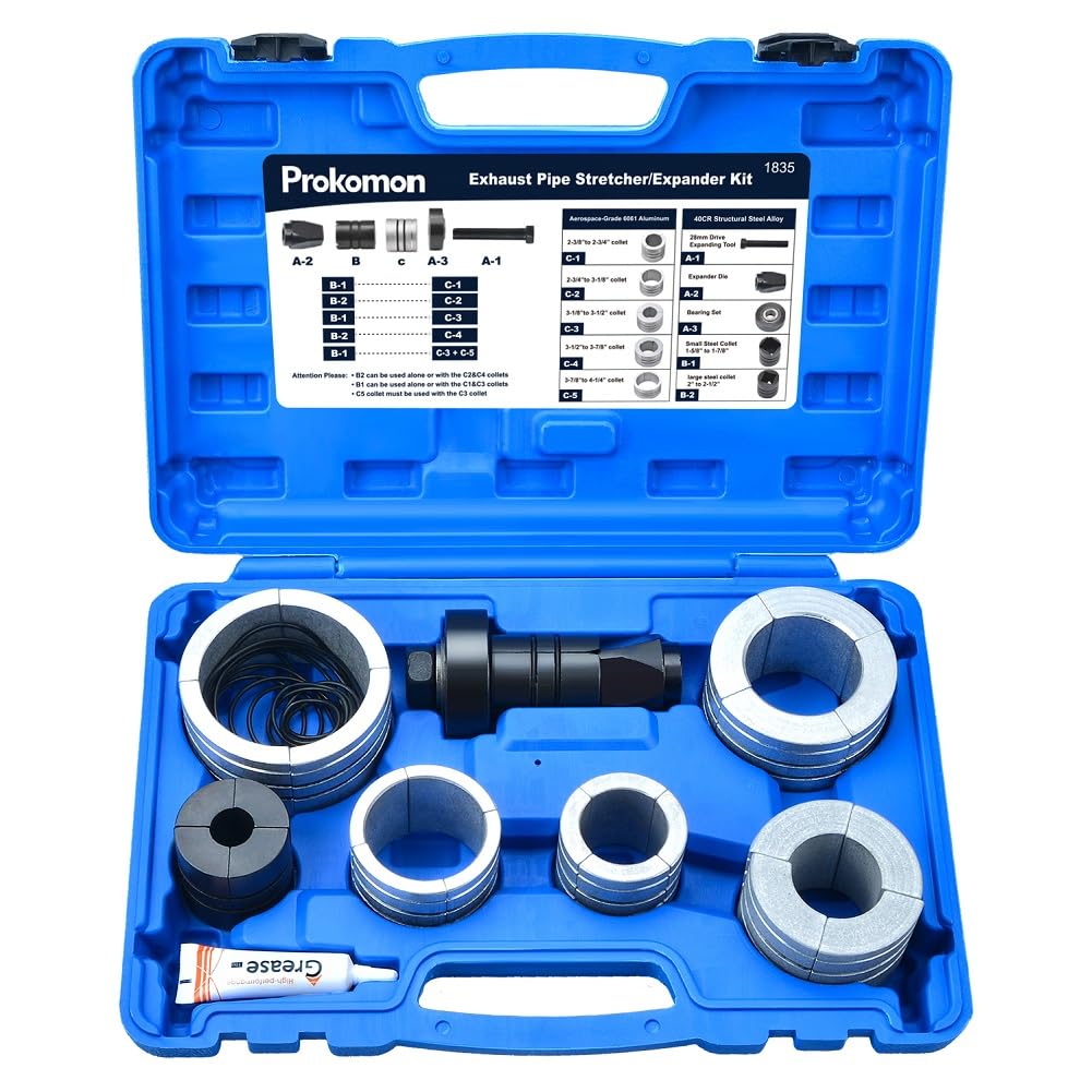 Prokomon expander front view showing tool and benefit of easy pipe shaping