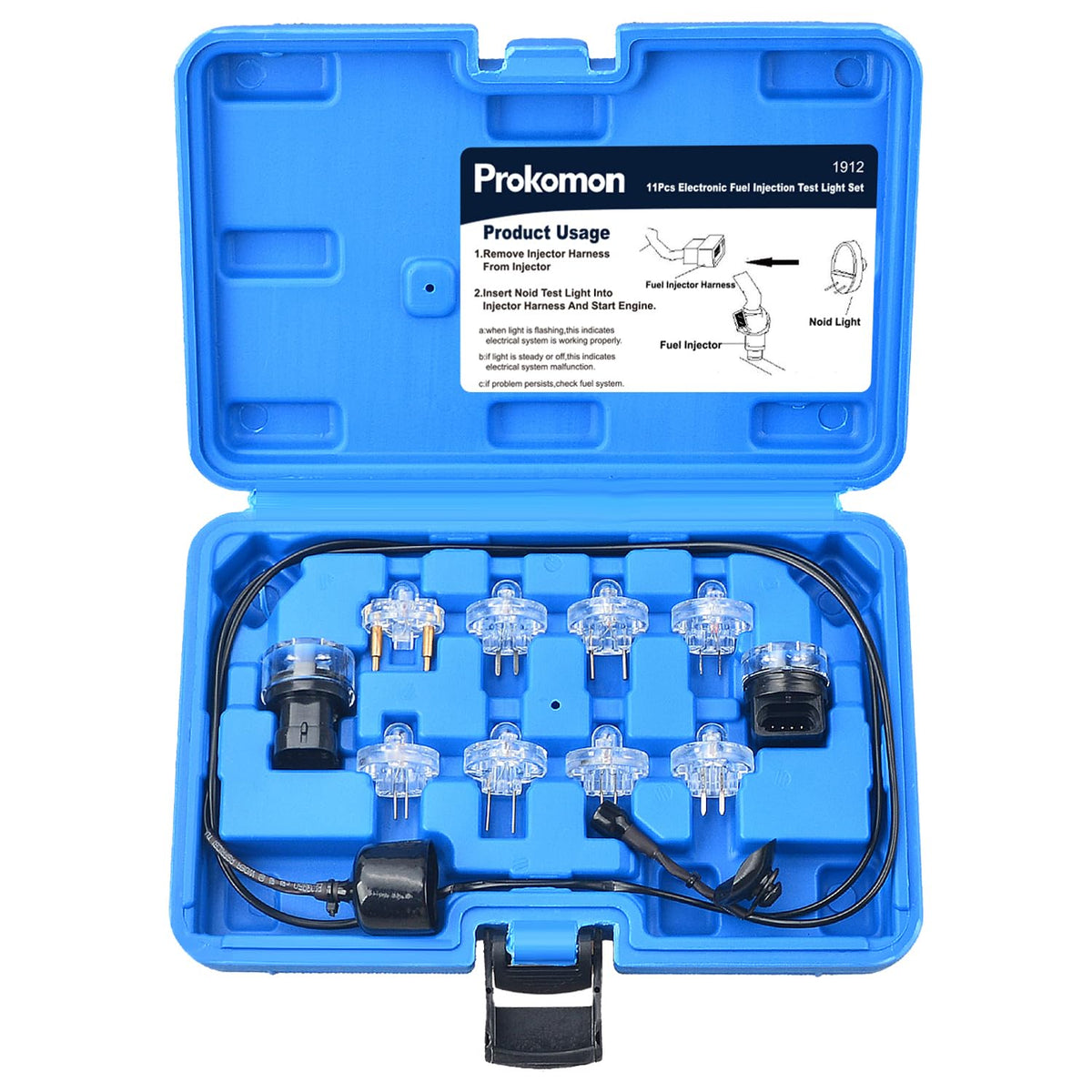 Prokomon front packaging showing kit contents and diagnostic value