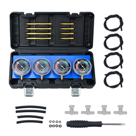 Prokomon front view of four-gauge synchronizer showing clear readings and quick diagnostics