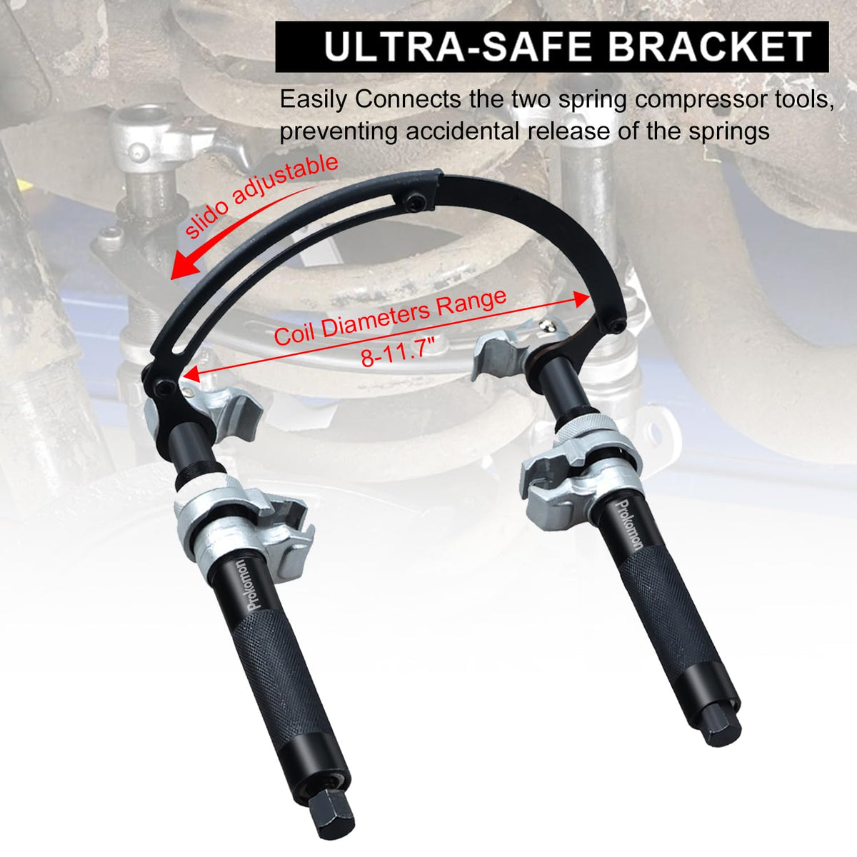 Prokomon adjustable guard bar detail demonstrating safer pressure control