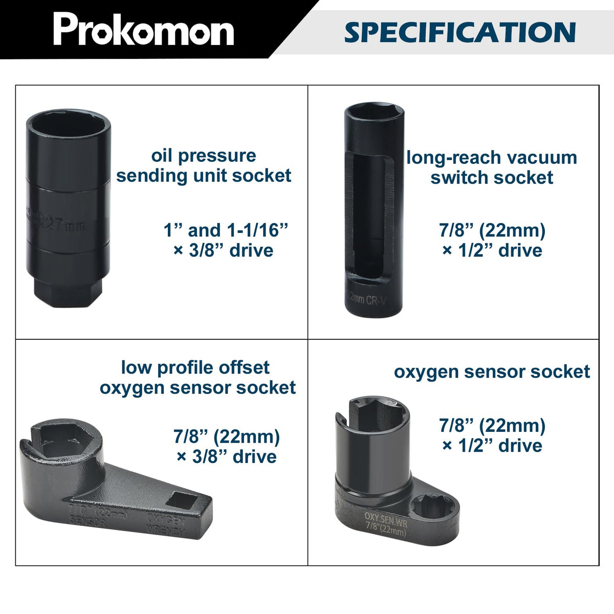 Prokomon socket in use removing oxygen sensor with wiring intact for convenience