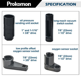 Prokomon socket in use removing oxygen sensor with wiring intact for convenience