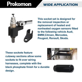 Prokomon sockets laid next to ruler for length and reach comparison and accuracy