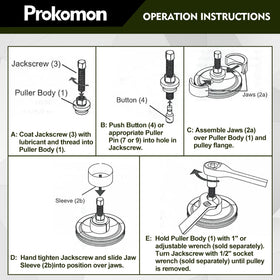 Prokomon packaging and included parts label showing clear contents list