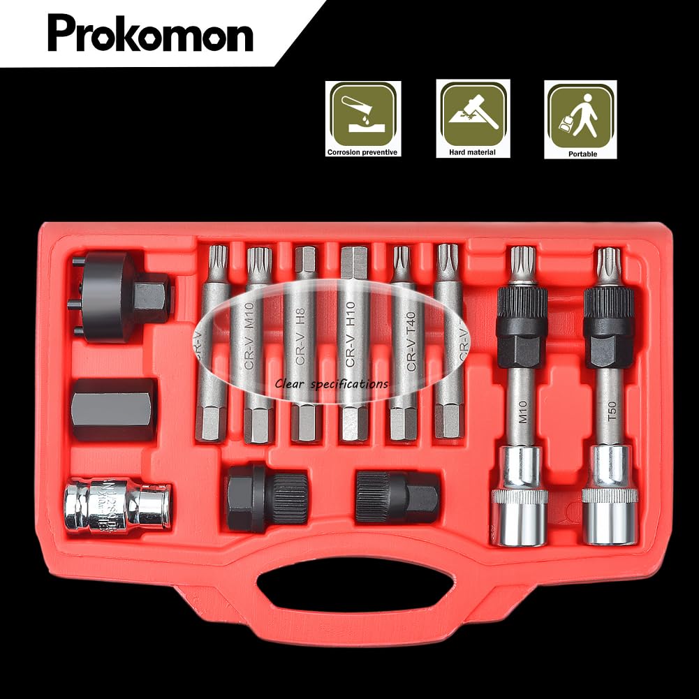 Prokomon short and standard sockets displayed to reach recessed fasteners with ease