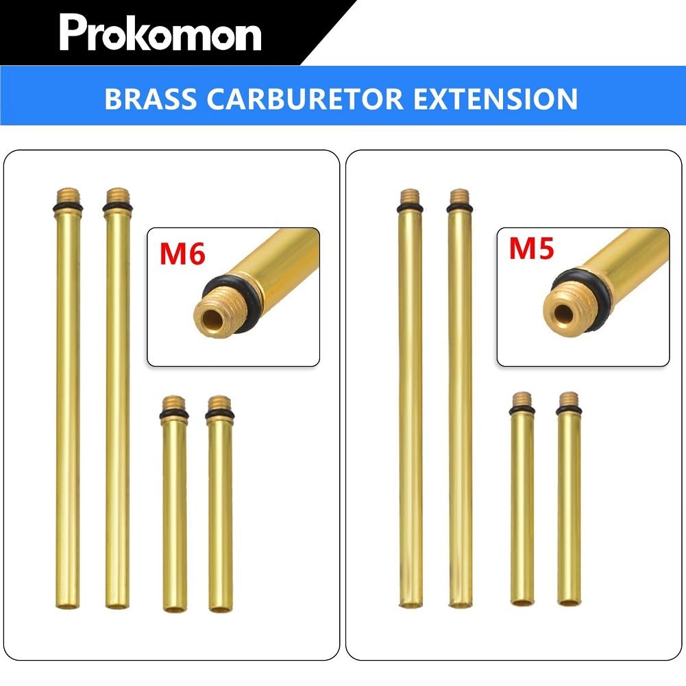 Prokomon tool attached to motorcycle carbs to improve throttle response