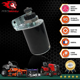 ProMintu starter on a riding mower highlighting dependable yard performance