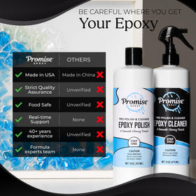 Promise Epoxy polish close-up texture illustrating compound consistency and smooth finish