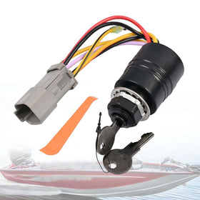 Promrmr front view of ignition switch showing keyed face for easy replacement