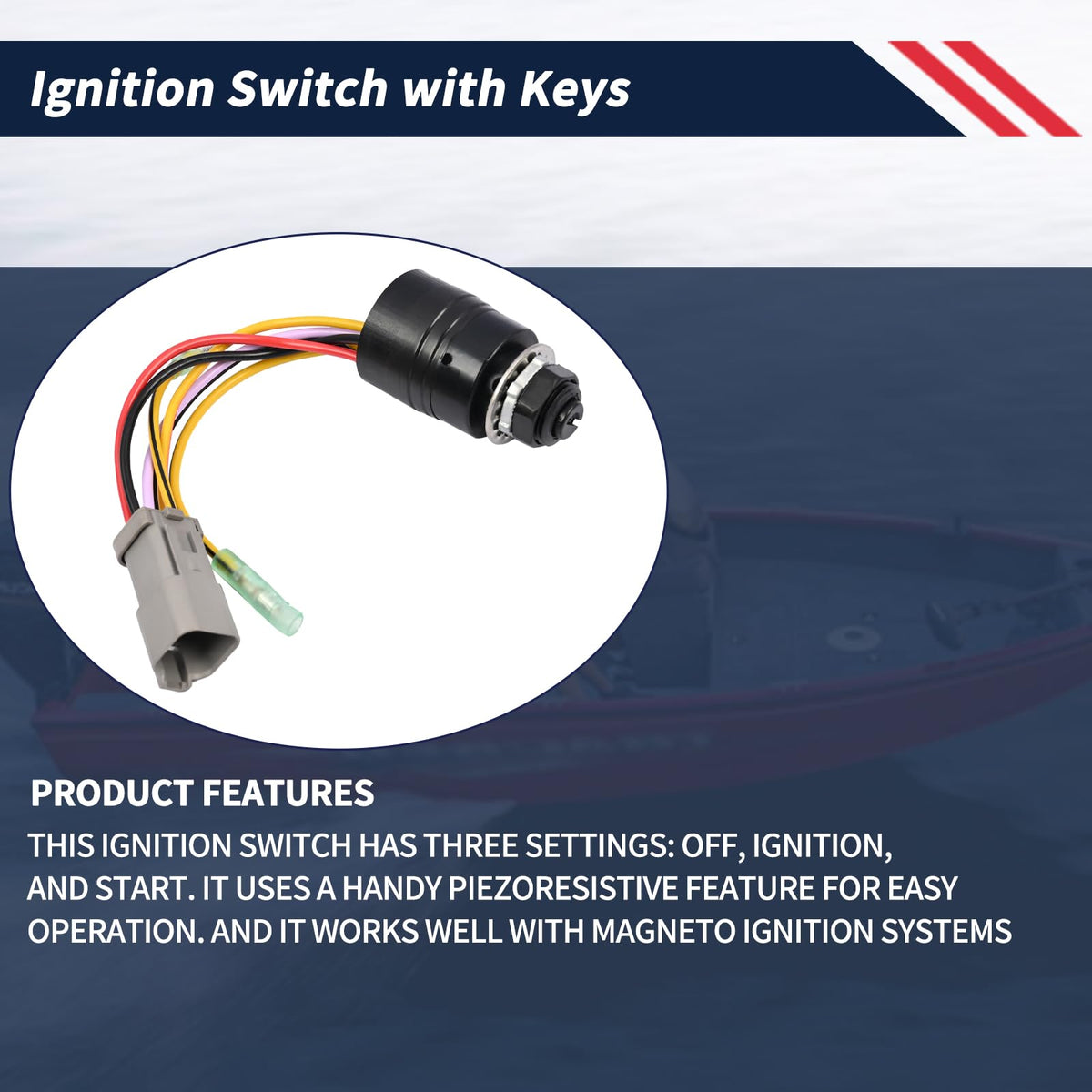 Promrmr switch with keys beside a ruler showing compact size and compatibility