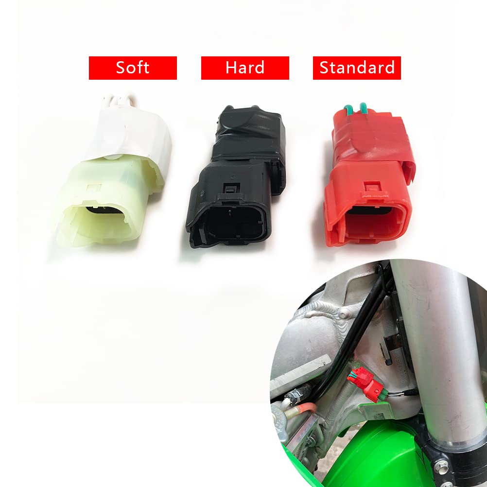PROOTOM black coupler plugged into Kawasaki DFI harness demonstrating plug-and-play benefit